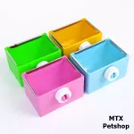 Cups, food, stainless steel edges for pets