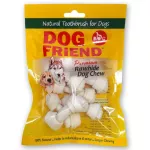 Dog Friend Dog Bone Dog Tie 2.5 "White, 6 pieces, 3 sachets