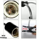 Ceramic E27 with groin // with 2 models, 2 colors