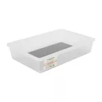 ถาดพลาสติก 24.6x17.2x5.3 ซม. ขาว ME.STYLE BS2101