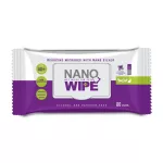 ทิชชู่เปียกlสำหรับสัตว์ สูตรนาโนซิลเวอร์ สำหรับสุนัข แมว กระต่าย  Nano Wipe 80 pcs  x 1 แพ็ค