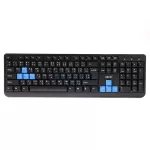 OKER คีย์บอร์ด USB Keyboard (KB-318) Black/Blue