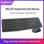 Logitech MK235 Wireless Keyboard Mouse Combo English Keypad Lap Optical Ergonomics Office Household