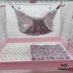 2 layers of cradle, 4 channels // hanging cages for small animals, small birds, suga, ham, squirrels