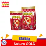 อาหารปลา Sakura gold ขอบทอง 500 g ,1 kg