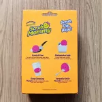 ฟองน้ำอเนกประสงค์ ที่ขัด+ฟองน้ำใช้ล้างจาน แก้ว สแตนเลส Scrub Mommy® Dual-Sided Scrubber+Sponge Scrub Daddy®