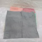 ผ้า กุ้นขอบ ผ้าขนแกะ ผ้านิ่ม ไม่ติดเล็บ ขนาด 30*30 cm