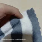 ผ้า กุ้นขอบ ผ้าขนแกะ ผ้านิ่ม ไม่ติดเล็บ ขนาด 30*30 cm