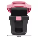 Spray Mop ไม้ม็อบ + กระบอกฉีดน้ำในตัว + ถังซักและรีดแห้ง พร้อมผ้าไมโครไฟเบอร์ (สีแดง) 2 ผืน