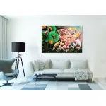 รูปปลาคราฟมงคล 9 ตัว เสริมฮวงจุ้ย รุ่งเรือง เพิ่มบารมี ภาพกรอบลอยพร้อมแขวน