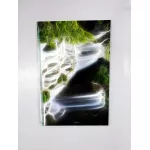 รูปน้ำตกมงคลเสริมฮวงจุ้ย เรียกโชคลาพเงินทอง เรียกทรัพย์ เสริมบารมี ภาพกรอบลอยพร้อมแขวน