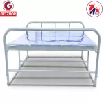 Thaibull รุ่น EZ-0013 เตียงเหล็ก เตียงเสริมพับได้พร้อมเบาะรองนอน Reinforce folding bed พับ 2 ตอน ขนาด (70x188x32cm.) (Blue)