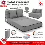 Thaibull เตียงโซฟา โซฟาเบด โซฟาปรับนอน 2 ที่นั่ง Sofabed รุ่น OLT501-120 ขนาด 120*190*16 cm.