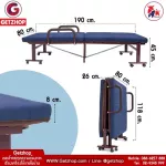 Getzhop bed bed, iron bed, adjustable bed, adjustable, straghtt model, model OLT245-80B, big big wheel!