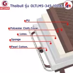 ThaiBULL model OLTLM5-345-100AL Electric bed, adjustable, electric bed, extra bed with remote control (latx)