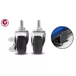 ThaiBULL Spare wheel spare wheel reserve wheels, sleeping wheels, wheels, wheels, chairs Wheel wheel with front-rear wheel brakes (2 SET wheels)