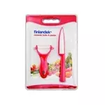 Finlanddek knife set with a trunk - red