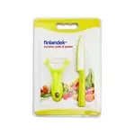 Finlanddek knife set with a trunk - green