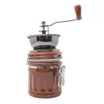 Coffee Coffee Ground Coffee Grinder Crank Crank Mulletic Coffee can be locking a lot. - Brown