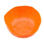 Foldable vegetable washing basket - orange