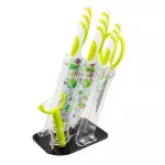 6 -piece ceramic Knife set knife set Konoll model KN0005 - (Green)