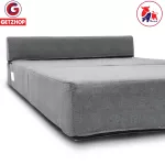 Getzhop Bed Bed Sofa Sofa Sofa, 2 seats, Sofabed ThaiBULL, model OLT501-150, size 150*190*16 cm. (5 feet), free! 2 pillows + fabrics (assorted designs)