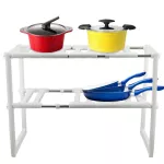 Karabada, 2 -layer plastic multi -purpose shelf - white
