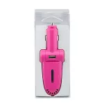 ที่ชาร์จในรถยนต์ เสียบชาร์จ เสียบ USB แบบมีกลิ่น – สีชมพู