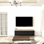 ชั้นวางทีวี รุ่น Bella ตู้วางทีวี ชั้นวางทีวีติดผนัง ชั้นวางทีวีเสมือนบิ้วอิน ขนาด 1.6 เมตร