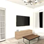 ชั้นวางทีวี รุ่น Bella ตู้วางทีวี ชั้นวางทีวีติดผนัง ชั้นวางทีวีเสมือนบิ้วอิน ขนาด 1.6 เมตร