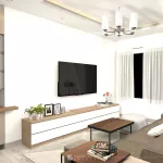 ชั้นวางทีวี รุ่น Bella ชั้นวางทีวีเสมือนบิ้วอิน สามารถเลือกติดตั้งได้ทั้งแบบเขวนลอยติดผนัง หรือวางบนพื้น ขนาด 2.4 เมตร มีให้เลือก 3 สี ขาว ลายไม้ เทาลายผ้า