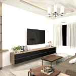 ชั้นวางทีวี รุ่น Bella ชั้นวางทีวีเสมือนบิ้วอิน สามารถเลือกติดตั้งได้ทั้งแบบเขวนลอยติดผนัง หรือวางบนพื้น ขนาด 2.4 เมตร มีให้เลือก 3 สี ขาว ลายไม้ เทาลายผ้า