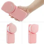 GetZhop พัดลมมือถือ พัดลมแอร์พกพา Hand-held เชื่อมต่อ USB (Pink)