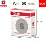 Yami Coffee filter paper filter at coffee filter, coffee filter number 6, 100 coffee filter, properties number 6, used with 300ml, 100 coffee filter