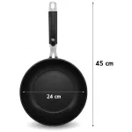 SARA, deep marble coating pan, size 24 cm. YWDT-402