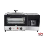 HOUSE WORTH เครื่องทำอาหารเช้า เตาอบ เตาอเนกประสงค์ 10 ลิตร เครื่องชงกาแฟ ทอดอาหาร รุ่น HW-B002C