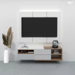 ชั้นวางทีวีแบบแขวนลอย รุ่น CASEY เคลือบเมลามีนเนื้อมันเงาเรียบหรูมีระดับ มีให้เลือกหลายสี หลายขนาด