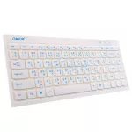 OKER คีย์บอร์ด USB Keyboard (Mini-F6) White