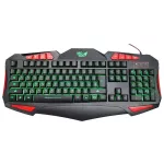 MD-TECH Keyboard USB Multi Keyboard (KB-699L) Black/Red