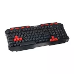 MD-TECH คีย์บอร์ด USB Keyboard (KB-222M) Black/Red