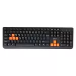 OKER คีย์บอร์ด USB Keyboard (KB-318) Black/Orange