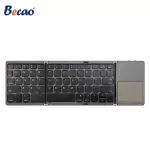 BECAO MINI Foldable Keyboard Bluetooth, a foldable wireless keyboard with a touchpad for Windows, Android, iOS Tablet iPad Phone
