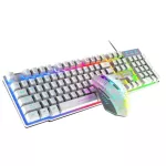 Gaming Keyboard RGB Backlit Keyboard USB Wired Gaming Mouse Set Keyboard Mouse Kit Gamer Ergonomic Mechanical Feel for PC LAP