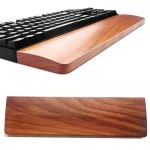 Walnut Wooden Mechanical Keyboard Wrist Rest Pad with Anti-Slip Mat Ergonomic Palmrest Gaming Support Hand Pad 67 87 Keys