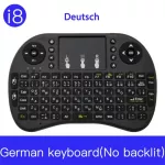7 Color Backlit I8 Mini Wireless Keyboard 2.4ghz German Air Mouse With Touchpad Remote Control Pk French Android Tv Box