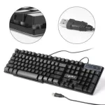 Russian Keyboard Wired Keyboard Gaming Backlight Illumination Rgb Ruen Keyboards Gamer Keyboard Mechanical Feel For Pc Computer