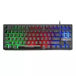 Gaming Keyboard 87 Keys Key Board For Pc / Lap Gamerseven-Color Backlit Wired Keyboard