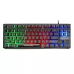 Gaming Keyboard 87 Keys Key Board for PC / LAP Gamersven-color Backlit Wired Keyboard