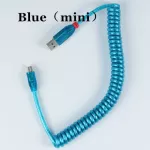 Free Shipping Lindy Usb Coiled Cable Wire Mechanical Keyboard Usb Cable Mini-B Micro Type-C Port For Gh60 Gk61 Gk64 Anne Pro2