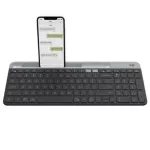 Logitech K580 Slim Multi-Device Wireless Keyboard (แถมฟรีกระเป๋าผ้า)